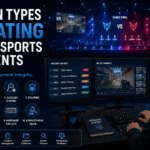 Illustration showing the 10 most common types of cheating in online esports tournaments, including aimbots, wallhacks, account sharing, stream sniping, and match fixing, highlighting tournament integrity best practices.