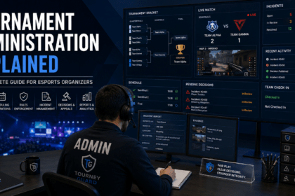 Tournament Administration Explained through professional esports administrators managing player registrations, tournament operations, incident reports, rule enforcement, and competitive integrity.