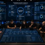Professional esports tournament integrity guide operations center where administrators manage tournament governance, incident management, evidence collection, investigations, tournament rules, and operational KPIs through enterprise dashboards.