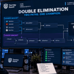 Double Elimination Explained through an esports tournament bracket