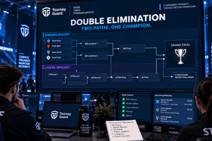Double Elimination Explained through an esports tournament bracket