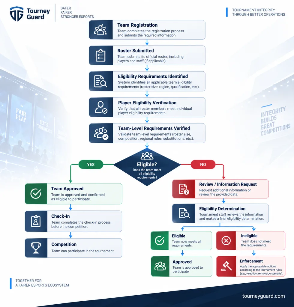 Team Eligibility Requirements verification workflow